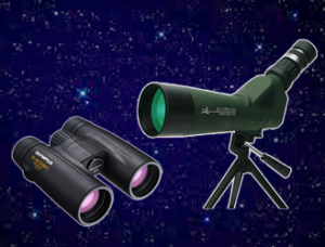 กล้องส่องทางไกลและกล้องตาเดียว (binoculars and monoculars)